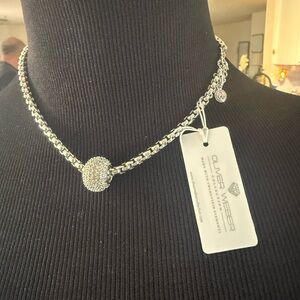 Oliver Weber Silver Necklace with Swarovski